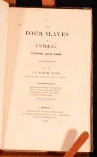 1809 The Four Slaves of Cythera Robert Bland First Edition