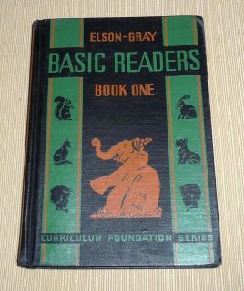 Elson Gray Basic Readers Book One Curriculum Foundation Series C 1936