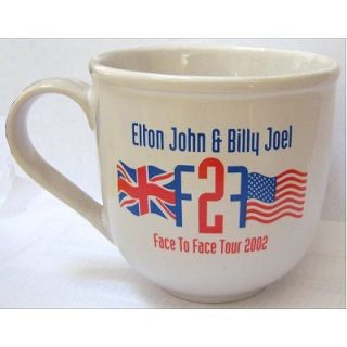 Elton John Billy Joel Face to Face Tour 2002 Coffee Mug