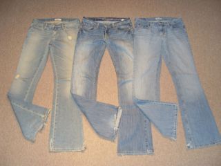 Womens American Eagle Flare Jeans Lot Sz 6L AE 6 Long