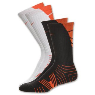 Nike Elite football socks sz L 2 pair orange jordan kobe vii cloak xi