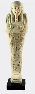 e43 egyptian faience shabti for ipethemetes £ 800 a sizeable pale