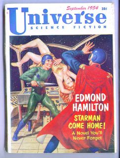 September 1954 Universe Science Fiction Edmond Hamilton