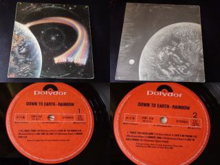 Rainbow Down to Earth Greek Vinyl Record LP 1st Press Blackmore EX