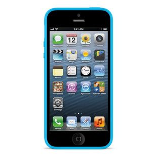 Belkin Case for iPhone 5 Grip Neon Glo Reflection Blue TPU Gloss New