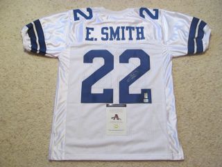 EMMITT SMITH SIGNED DALLAS COWBOYS JERSEY AAA / EMMITT SMITH PERSONAL