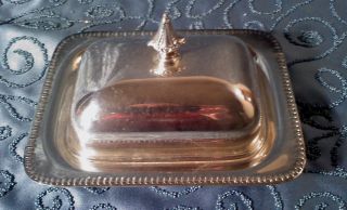  Silver Butter Tray Dish E P C Vintage