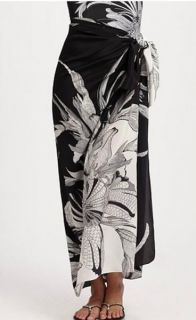 Gottex Elmira Printed Silk Pareo Skirt Swimsuit Cover Up Wrap OS NWT $