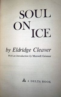 Black Panther Eldridge Cleaver Soul on Ice SB 1968 2pt`