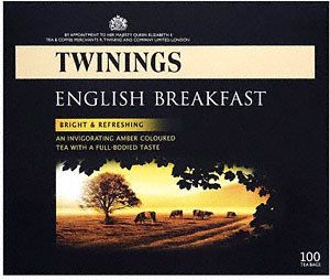 Twinings English Breakfast Tea 1 Box of 100 Tea Bags