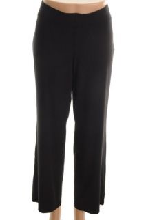 Eileen Fisher New Black Flat Front Straight Dress Pants Petites PM