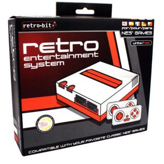 Retro Entertainment System NES Console 8 Bit Classic Nintendo White