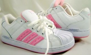 adidas kids shoes el segundo k white sneakers sz 4 5