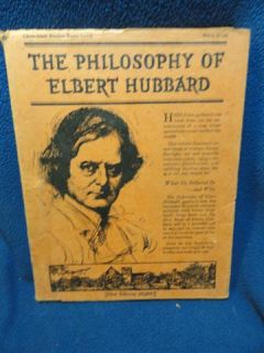 the philosophy of elbert hubbard