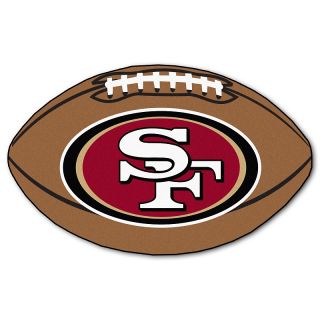 San Francisco 49ers NFL Football Shaped Door Mat