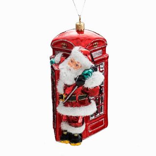Kurt Adler Kurt Adler 6.1 Polonaise Santas Calling Ornament