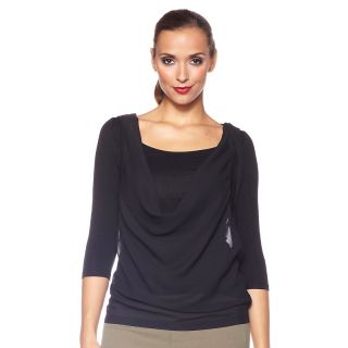 Hot in Hollywood Drape Front Perfect Tee