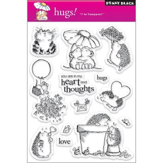 108 7972 scrapbooking penny black clear stamps sheet hugs rating 1 $