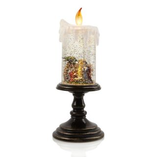 winter lane nativity 10 led glitter candle d 2012101214172437~186371