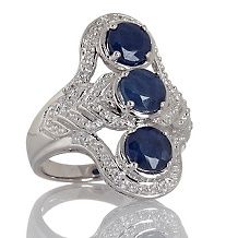 Colleen Lopez 20.01ct Blue Sapphire and Pink Sapphire Sterling Silver