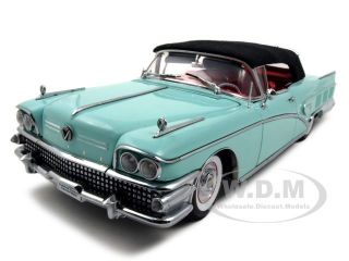 1958 Buick Limited Closed Convt Green 1 18 Platinum Ed