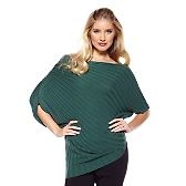 twiggy LONDON Ribbed Off Shoulder Pullover Sweater