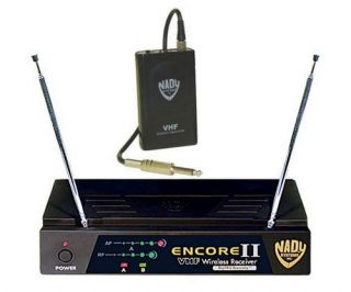 Nady Encore II GT VHF Wireless Guitar/Bass Transmitter/Receiver, Freq