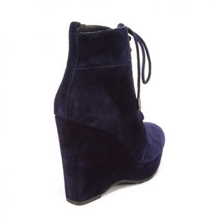 BCBGeneration Viktory Suede Lace Up Wedge Bootie