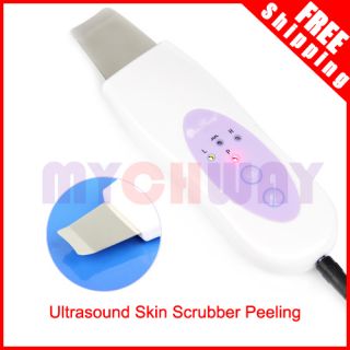 2in1 Skin Scrubber Tapper Ultrasonic Acne Dirt Cleanser Peeling