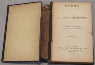  Poems by Elizabeth Barrett Browning Poems by Mrs. Browning Set/4 Books