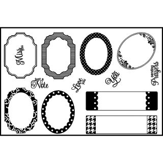 Scrapbooking Spellbinders Matching Clear Stamps   Tag Accents