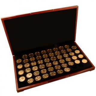 2000 2010 Complete P  and D Mint Goldtone Dollar Set