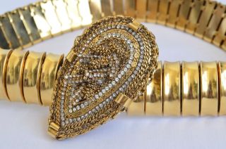 Erickson Beamon Gold Chain Link Gorgeous Statement Belt Jewelry Large