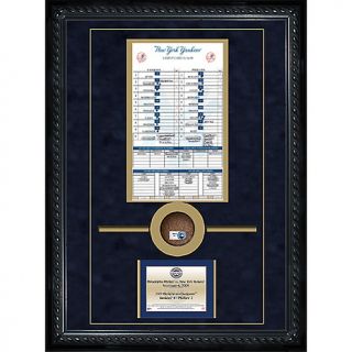 Yankees 2009 WS Championship Lineup Card Collage by Steiner Sports at