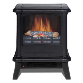   Quality Craft Decorflame Electric Stove Heater Fireplace Matte Black