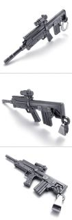 Stainless Steel Toy SA80 Family L85 Enfield Assault Rifle Gun Pendant