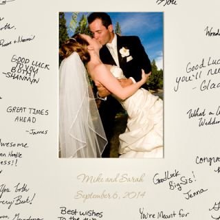 Wedding with Lazer Etching Personalized Signature Picture Frame for