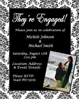 75 Personalized Wedding Engagement Party Invitations