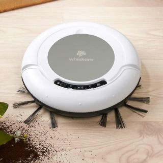  Whiskers Robotic Hard Floor Sweeper with 10 Dusting Sheets
