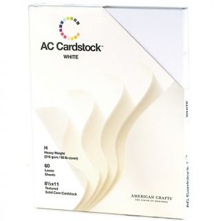  Paper Cardstock American Crafts 8 1/2 x 11 Cardstock Pack   White