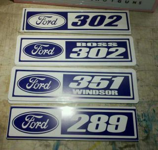 Ford Engine Number Signs 302 Boss 302 351 Windsor 289