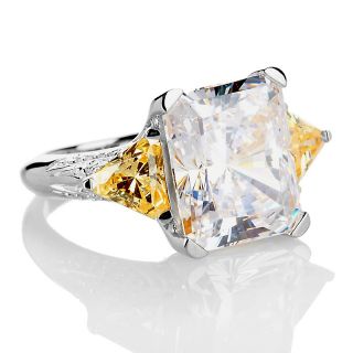 Victoria Wieck 14.7ct Absolute™ Super Radiant Cut Canary Sides Ring
