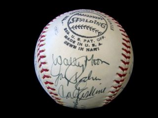 Carl Erskines 1970s Signed Old Timers Game Baseball w HOF