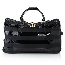iman global chic glamour sassy sequin duffle roller d