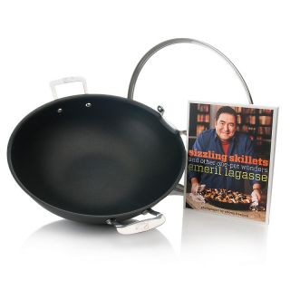  Pans and Woks Emerilware™ by All Clad Anodized 14 Wok with Cookbook