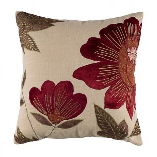  Home Décor Throw Pillows 18 x 18 Fall Floral Pillow   Beige/Red