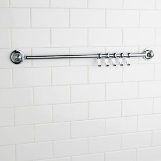  Storage Solutions Everloc 20 Suction Cup Towel Rail with 5 Hooks