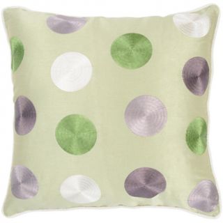  Home Décor Throw Pillows 18 x 18 Modern Dots Pillow   Green/Lilac