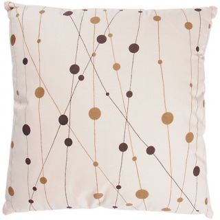  Home Décor Throw Pillows 18 x 18 Decorative Pillow   Beige/Brown
