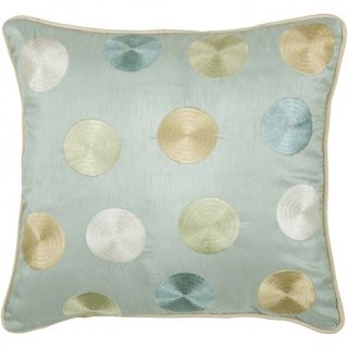  Home Décor Throw Pillows 18 x 18 Modern Dots Pillow   Aqua/Beige